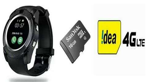 How to Insert sd card and sim card in smart watch V8 